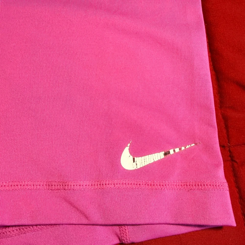 Nike Pro Shorts Athletic Compression Pink White Size M